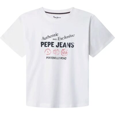 Pepe Jeans Maglietta A Maniche Corte Carter White 10 Anni Pepe Jeans Maglietta A Maniche Corte Carter White 10 Anni