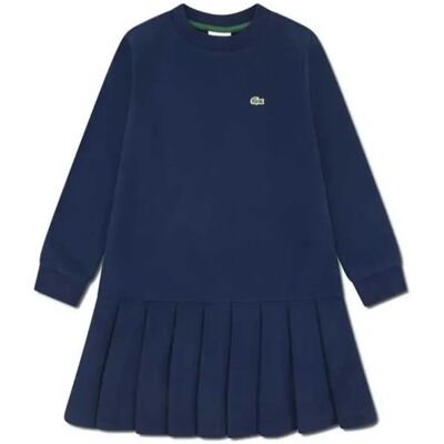 Lacoste Kids Vestito A Maniche Lunghe French Terry Marine 7 Anni Lacoste Kids Vestito A Maniche Lunghe French Terry Marine 7 Anni