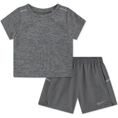 Nike Kids Set A Maniche Corte Dri Fit Miler Smoke Grey 1 18 Mesi Nike Kids Set A Maniche Corte Dri Fit Miler Smoke Grey 1 18 Mesi