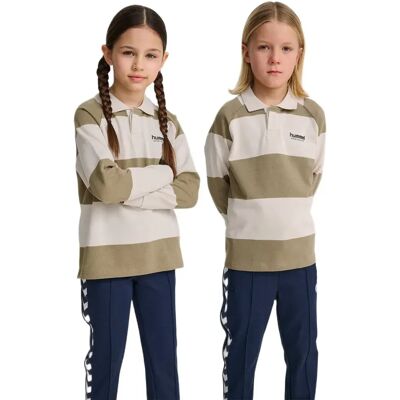 Hummel Polo A Maniche Lunghe Loose Striped Cornstalk 110-116 cm Hummel Polo A Maniche Lunghe Loose Striped Cornstalk 110-116 cm