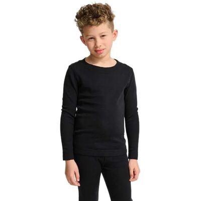 Hummel Maglietta A Maniche Lunghe Wool Rib Black 122 cm Hummel Maglietta A Maniche Lunghe Wool Rib Black 122 cm