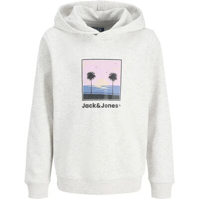 Jack & Jones Felpa Con Cappuccio Perry White Melange 16 Anni Jack & Jones Felpa Con Cappuccio Perry White Melange 16 Anni