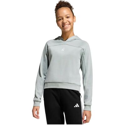 Adidas Felpa Con Cappuccio Holiday Glam Cropped Wonder Sage / Silver Met 9-10 Anni Adidas Felpa Con Cappuccio Holiday Glam Cropped Wonder Sage / Silver Met 9-10 Anni