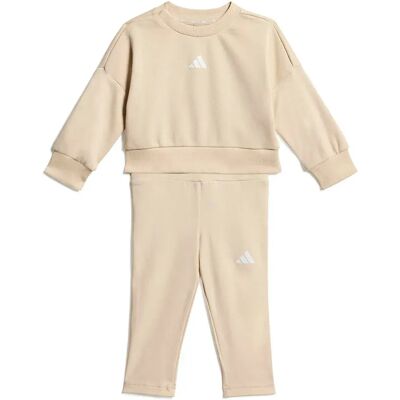 Adidas Set Seasonals Sweat Crystal Linen / White 12-18 Mesi Adidas Set Seasonals Sweat Crystal Linen / White 12-18 Mesi