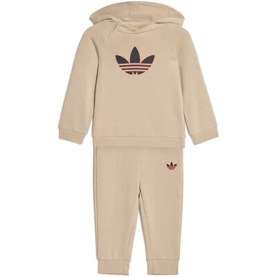 Adidas Originals Set Graphic Trefoil Hoodie Stone Khaki 12-18 Mesi Adidas Originals Set Graphic Trefoil Hoodie Stone Khaki 12-18 Mesi