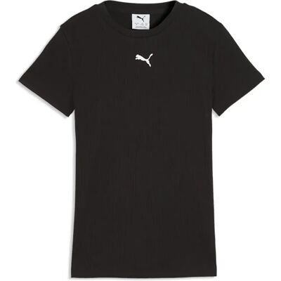 Maglietta A Maniche Corte Ess Elevated Rib Slim Fit Puma Black 9-10 Anni Maglietta A Maniche Corte Ess Elevated Rib Slim Fit Puma Black 9-10 Anni