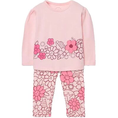 Boboli Set A Maniche Lunghe 133018 Pink 6 Mesi Boboli Set A Maniche Lunghe 133018 Pink 6 Mesi