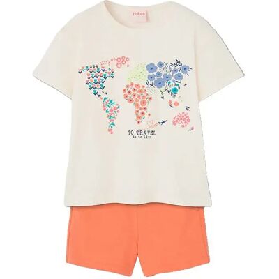 Boboli Set A Maniche Corte 313186 Pearl 18 Mesi Boboli Set A Maniche Corte 313186 Pearl 18 Mesi