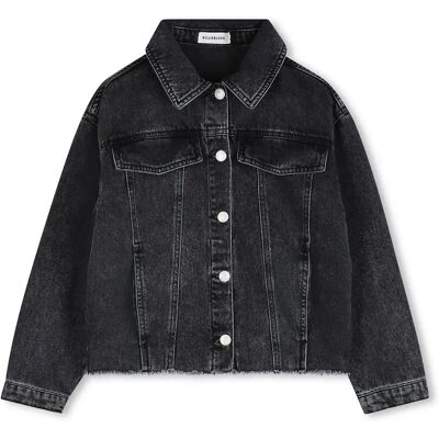 Billieblush Giacca U21732 Dark Gray Denim 10 Anni Billieblush Giacca U21732 Dark Gray Denim 10 Anni