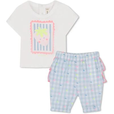 Billieblush Set U21798 Blue / White 6 Mesi Billieblush Set U21798 Blue / White 6 Mesi