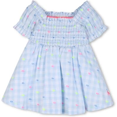 Billieblush Vestito A Maniche Corte U21807 Blue / White 3 Mesi Billieblush Vestito A Maniche Corte U21807 Blue / White 3 Mesi