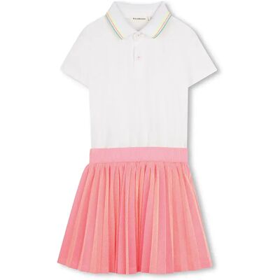 Billieblush Vestito A Maniche Corte U21830 White 10 Anni Billieblush Vestito A Maniche Corte U21830 White 10 Anni