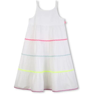 Billieblush Vestito Senza Maniche U21839 White 10 Anni Billieblush Vestito Senza Maniche U21839 White 10 Anni