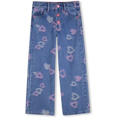 Billieblush Pantaloni U21871 Denim Blue 4 Anni Billieblush Pantaloni U21871 Denim Blue 4 Anni