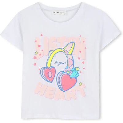 Billieblush Maglietta A Maniche Corte U21961 White 6 Anni Billieblush Maglietta A Maniche Corte U21961 White 6 Anni