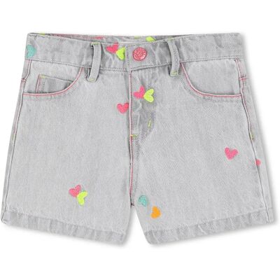 Billieblush Pantaloni Corti U21889 Denim Grey 4 Anni Billieblush Pantaloni Corti U21889 Denim Grey 4 Anni
