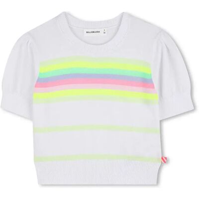 Billieblush Maglione A Maniche Corte U21969 White 12 Anni Billieblush Maglione A Maniche Corte U21969 White 12 Anni