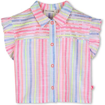 Billieblush Blusa A Maniche Corte U22108 Multicolor 4 Anni Billieblush Blusa A Maniche Corte U22108 Multicolor 4 Anni