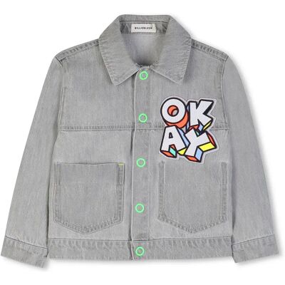 Billieblush Giacca U22120 Denim Grey 4 Anni Billieblush Giacca U22120 Denim Grey 4 Anni