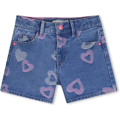 Billieblush Pantaloni Corti U22163 Denim Blue 4 Anni Billieblush Pantaloni Corti U22163 Denim Blue 4 Anni