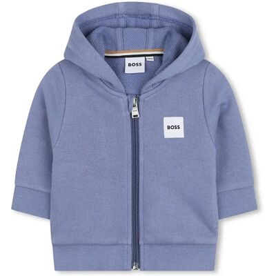 Boss Felpa Con Zip J52866 Lavender Blue 3 Anni Boss Felpa Con Zip J52866 Lavender Blue 3 Anni