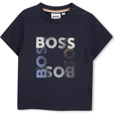 Boss Maglietta A Maniche Corte J52882 Marine 9 Mesi Boss Maglietta A Maniche Corte J52882 Marine 9 Mesi