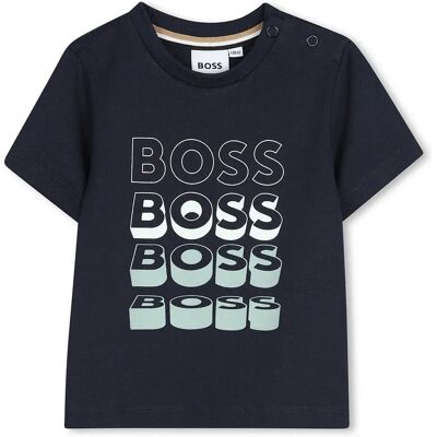 Boss Maglietta A Maniche Corte J52889 Marine 9 Mesi Boss Maglietta A Maniche Corte J52889 Marine 9 Mesi