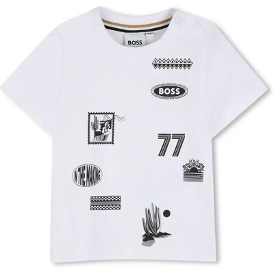 Boss Maglietta A Maniche Corte J52890 White 6 Mesi Boss Maglietta A Maniche Corte J52890 White 6 Mesi