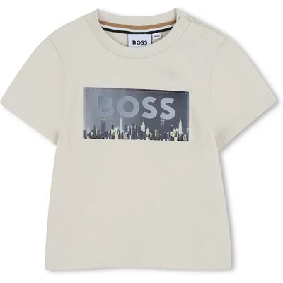 Boss Maglietta A Maniche Corte J52896 Sand 3 Mesi Boss Maglietta A Maniche Corte J52896 Sand 3 Mesi
