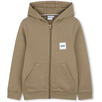 Boss Felpa Con Zip J5295 Dark Beige 8 Anni Boss Felpa Con Zip J5295 Dark Beige 8 Anni