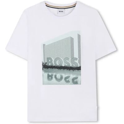 Boss Maglietta A Maniche Corte J52977 White 12 Anni Boss Maglietta A Maniche Corte J52977 White 12 Anni