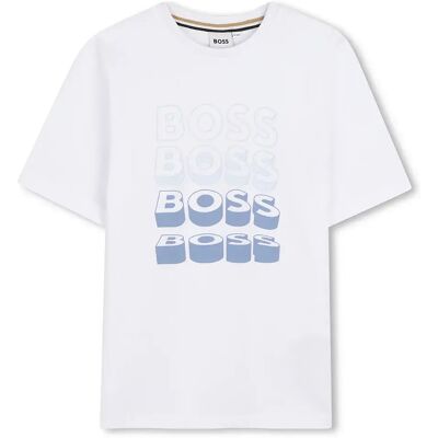 Boss Maglietta A Maniche Corte J52982 White 10 Anni Boss Maglietta A Maniche Corte J52982 White 10 Anni