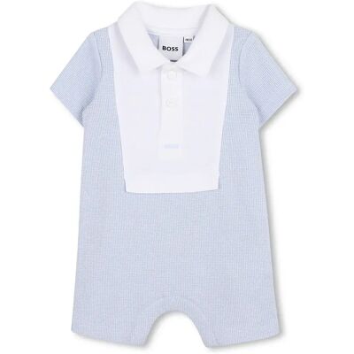 Boss Tuta Corta Con Maniche Corte J53031 Sky Blue 6 Mesi Boss Tuta Corta Con Maniche Corte J53031 Sky Blue 6 Mesi