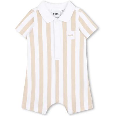 Boss Tuta Corta Con Maniche Corte J53032 Beige 6 Mesi Boss Tuta Corta Con Maniche Corte J53032 Beige 6 Mesi