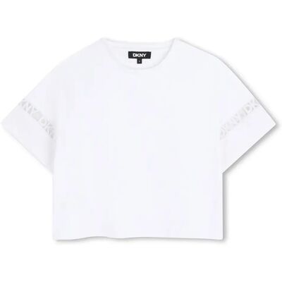 DKNY Maglietta A Maniche Corte D62623 White 16 Anni DKNY Maglietta A Maniche Corte D62623 White 16 Anni