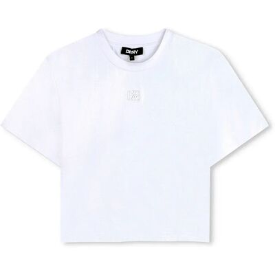 DKNY Maglietta A Maniche Corte D62626 White 6 Anni DKNY Maglietta A Maniche Corte D62626 White 6 Anni