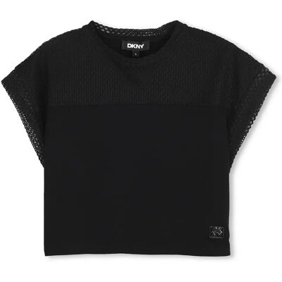 DKNY Maglietta A Maniche Corte D62628 Black 12 Anni DKNY Maglietta A Maniche Corte D62628 Black 12 Anni