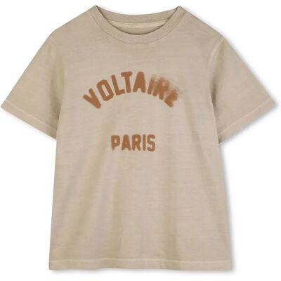 Zadig & Voltaire Maglietta A Maniche Corte X60576 Dark Beige 6 Anni Zadig & Voltaire Maglietta A Maniche Corte X60576 Dark Beige 6 Anni