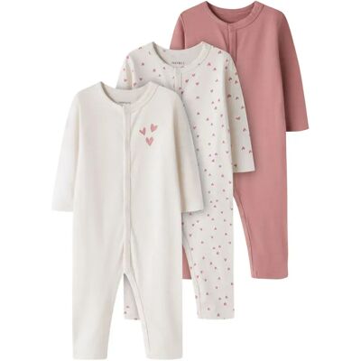 Name It Pigiama A Maniche Lunghe Nightsuit 3 Unità Buttercream / Heart Aop / Buttercream / Ash Rose 24 Mesi Name It Pigiama A Maniche Lunghe Nightsuit 3 Unità Buttercream / Heart Aop / Buttercream / Ash Rose 24 Mesi