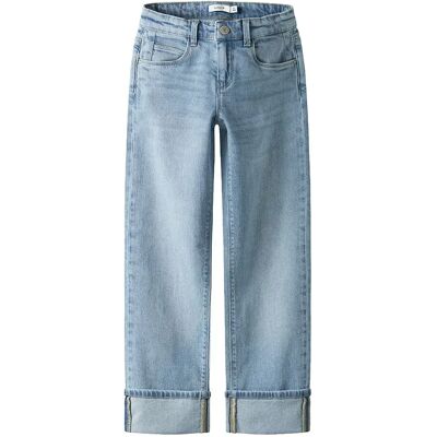 Name It Jeans Rose Straight Fold Fit Nkf Light Blue Denim 8 Anni Name It Jeans Rose Straight Fold Fit Nkf Light Blue Denim 8 Anni