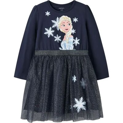 Name It Vestito A Maniche Lunghe Osimi Frozen Tulle Navy Blazer 5 Anni Name It Vestito A Maniche Lunghe Osimi Frozen Tulle Navy Blazer 5 Anni