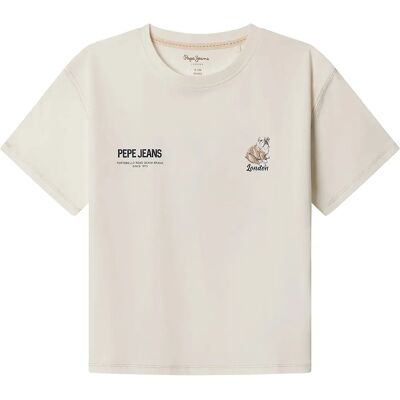 Pepe Jeans Maglietta A Maniche Corte Cutbert Mousse White 16 Anni Pepe Jeans Maglietta A Maniche Corte Cutbert Mousse White 16 Anni