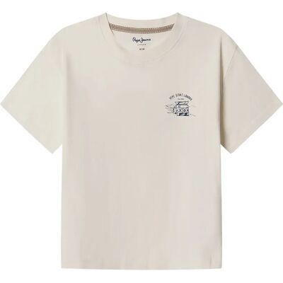 Pepe Jeans Maglietta A Maniche Corte Sherlock Mousse White 16 Anni Pepe Jeans Maglietta A Maniche Corte Sherlock Mousse White 16 Anni