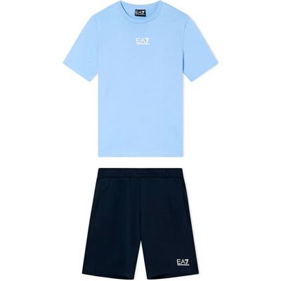 Ea7 Emporio Armani Set A Maniche Corte 7b00029_af10378 Bel Air Blue / Armani Blue 12 Anni Ea7 Emporio Armani Set A Maniche Corte 7b00029_af10378 Bel Air Blue / Armani Blue 12 Anni