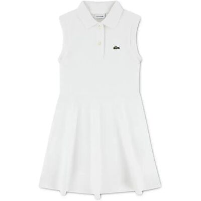 Lacoste Kids Vestito Senza Maniche 3796 White 5 Anni Lacoste Kids Vestito Senza Maniche 3796 White 5 Anni