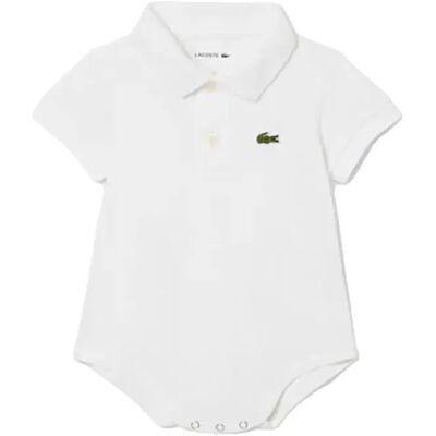 Lacoste Kids Body A Maniche Corte 57118 White 6 Mesi Lacoste Kids Body A Maniche Corte 57118 White 6 Mesi