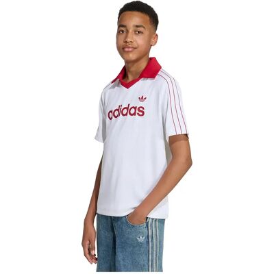 Adidas Originals Polo A Maniche Corte Loose Pinstripe White 11-12 Anni Adidas Originals Polo A Maniche Corte Loose Pinstripe White 11-12 Anni