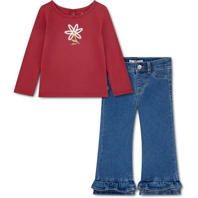 Levi´s ® Kids Set Ruffle Deep Claret 24 Mesi Levi´s ® Kids Set Ruffle Deep Claret 24 Mesi