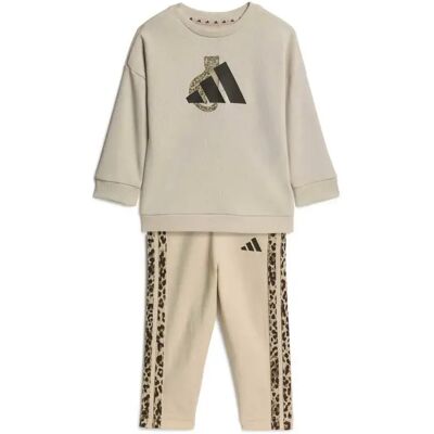 Adidas Set Animal 3 Stripes Crystal Linen / Multicolor / Dark Brown 12-24 Mesi Adidas Set Animal 3 Stripes Crystal Linen / Multicolor / Dark Brown 12-24 Mesi