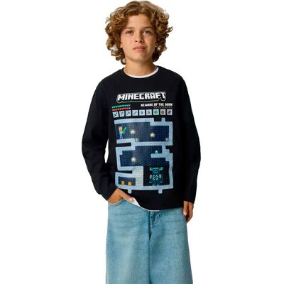 Name It Maglietta A Maniche Lunghe Ar Minecraft Black 9-10 Anni Name It Maglietta A Maniche Lunghe Ar Minecraft Black 9-10 Anni